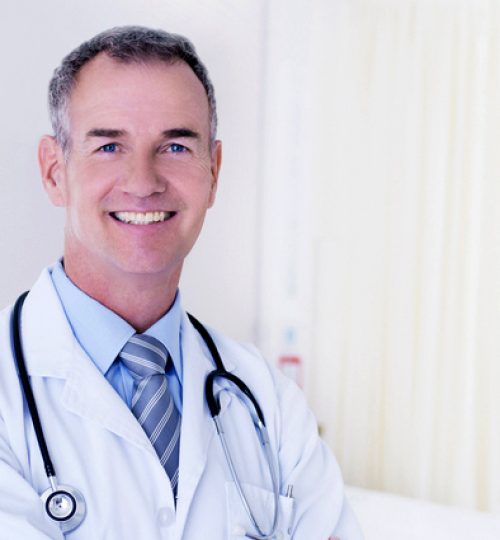 Portrait of doctor in hospital